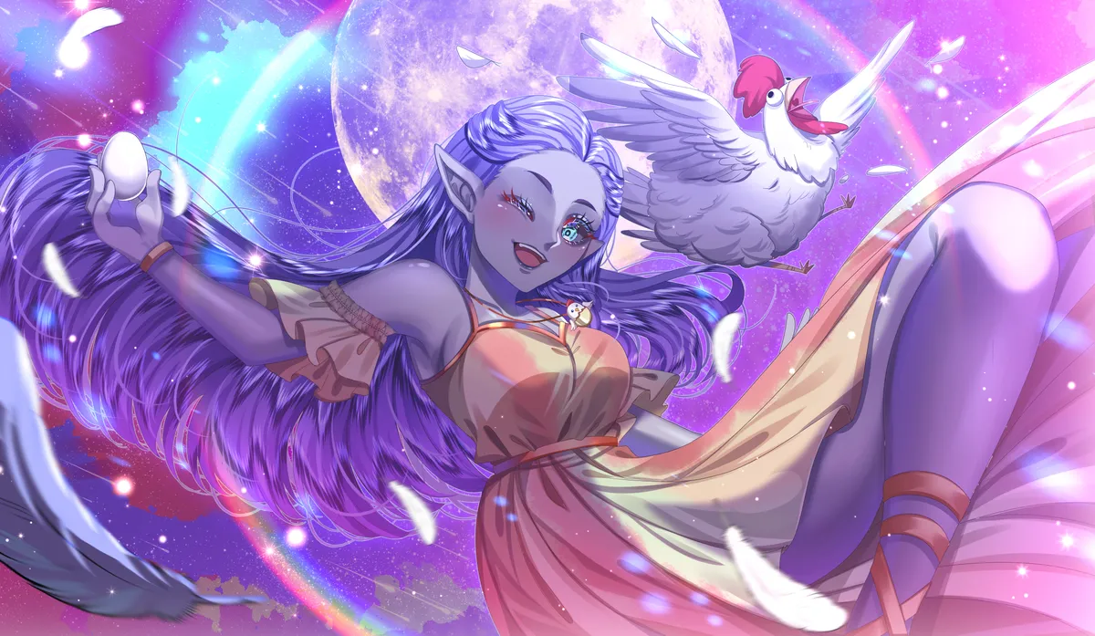 Nhywyll VTuber Illustration - Star Sky theme by kekentang